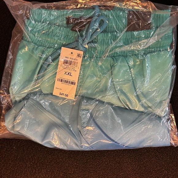 New! I.N.C. Men’s Sunrise Ombre’ Swim Trunks. French Blue Combo Size XXL - Picture 2 of 5